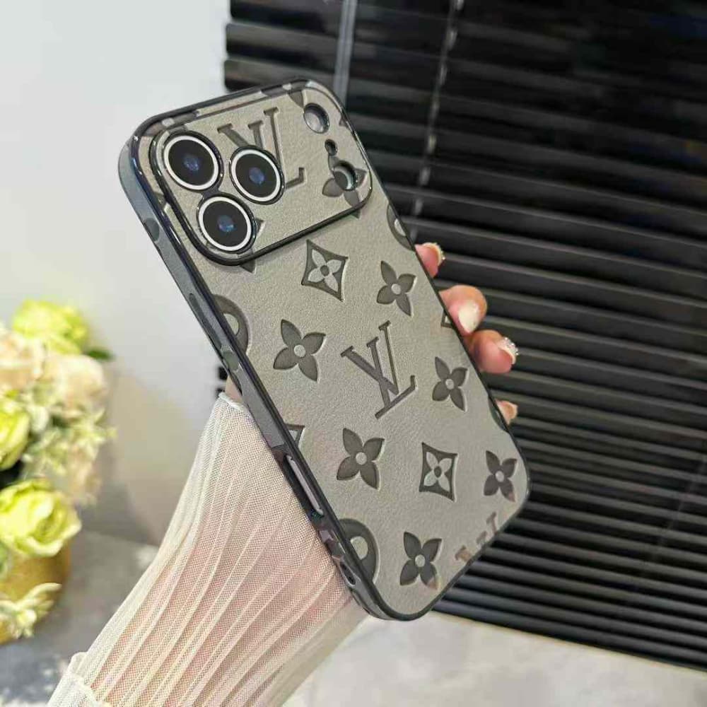Louis Vuitton Embossed Pattern Precise Camera Cutouts iPhone Case