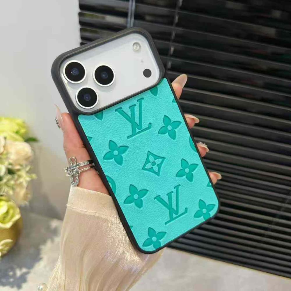 Louis Vuitton Embossed pattern Full Camera Protection iPhone Case
