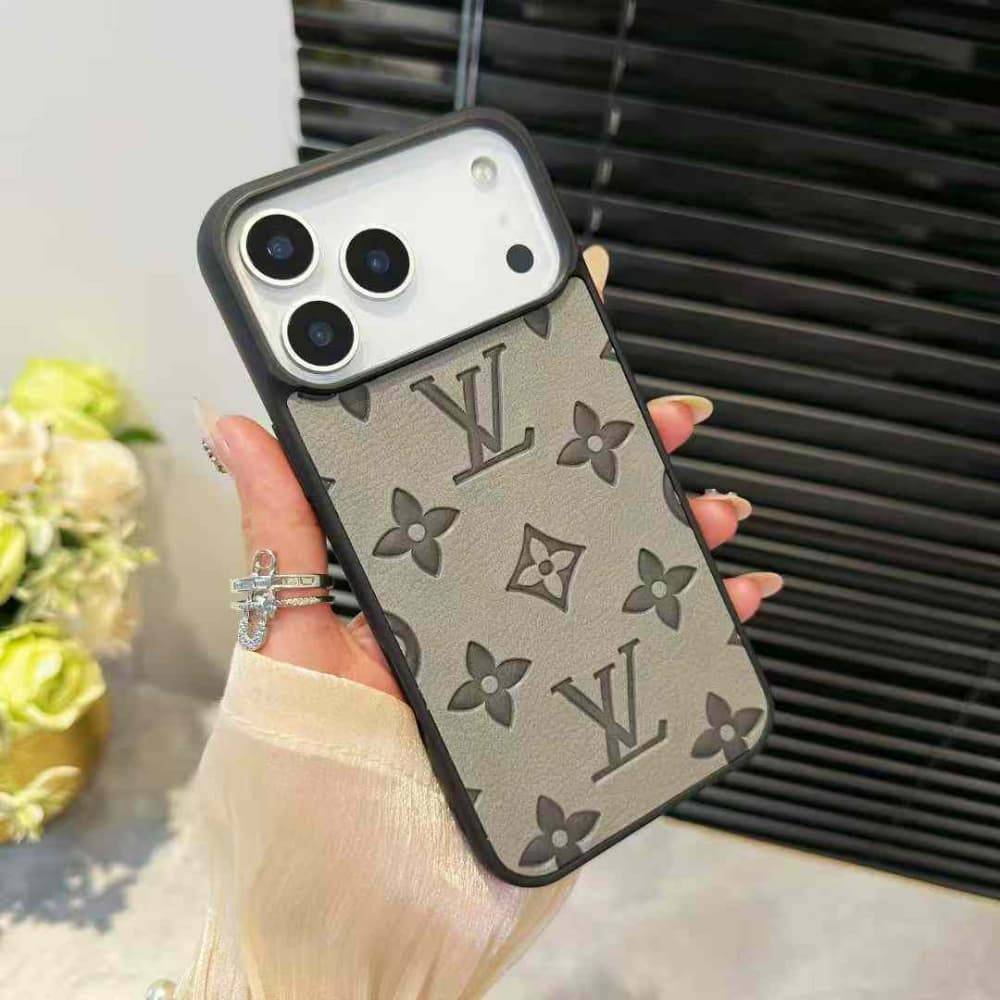 Louis Vuitton Embossed pattern Full Camera Protection iPhone Case
