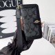 Coach Signature C Pattern with Flip Wallet & Card Slots iPhone Galaxy Case