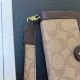 Coach Signature C Pattern with Flip Wallet & Card Slots iPhone Galaxy Case