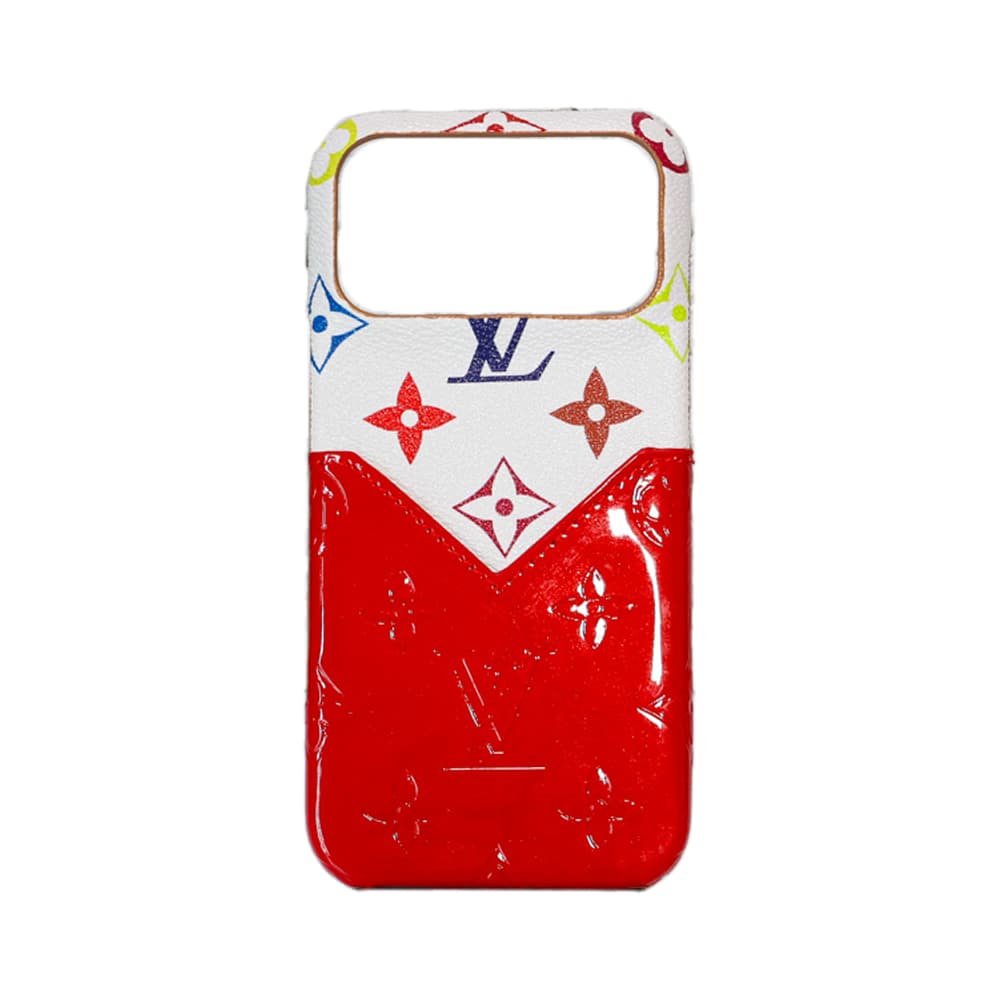 Louis Vuitton Color Block Monogram with V-Card Pocket iPhone Case