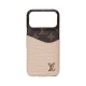 Louis Vuitton Ripple Design Card Pocket iPhone Case - Monogram Pattern with Metal LV Logo