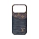 Louis Vuitton Ripple Design Card Pocket iPhone Case - Monogram Pattern with Metal LV Logo