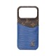 Louis Vuitton Ripple Design Card Pocket iPhone Case - Monogram Pattern with Metal LV Logo