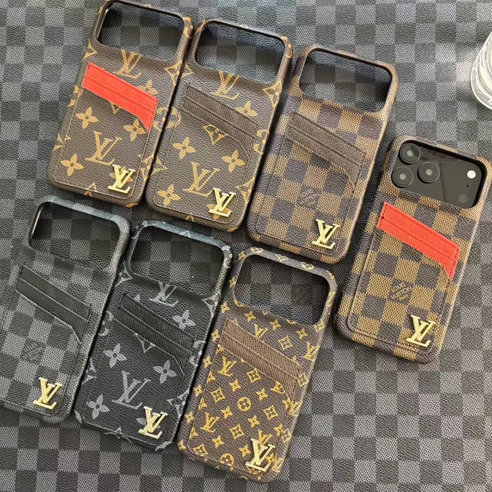 Louis Vuitton 3-Card Holder & Metal Logo Monogram & Damier iPhone Case