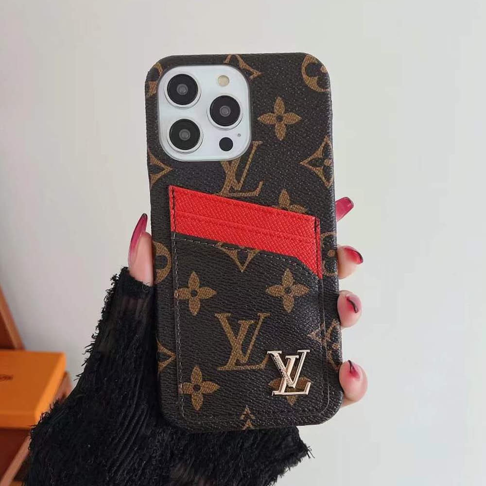 Louis Vuitton 3-Card Holder & Metal Logo Monogram & Damier iPhone Case