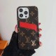 Louis Vuitton 3-Card Holder & Metal Logo Monogram & Damier iPhone Case