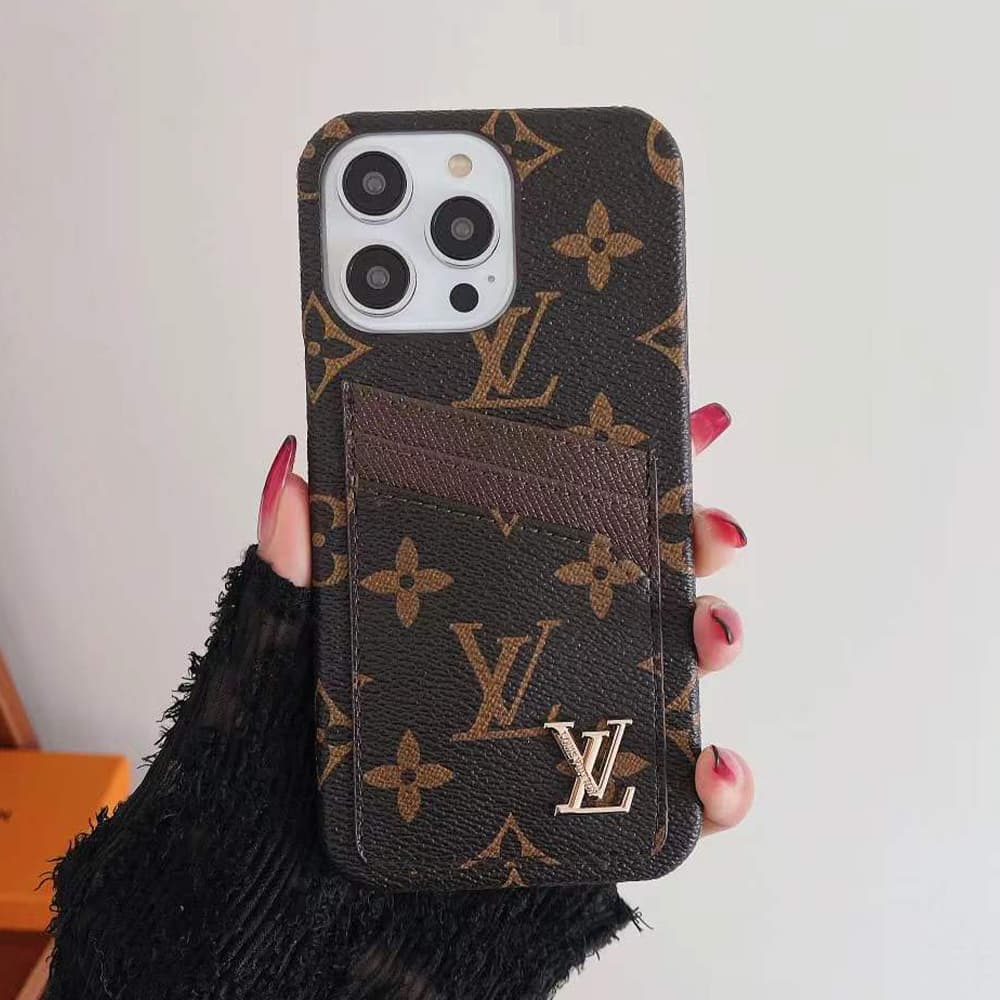 Louis Vuitton 3-Card Holder & Metal Logo Monogram & Damier iPhone Case