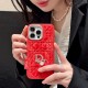 Dior Crystal Logo & Quilted Velvet iPhone Case
