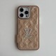 Louis Vuitton Crystal LV Logo & Velvet Monogram iPhone Case