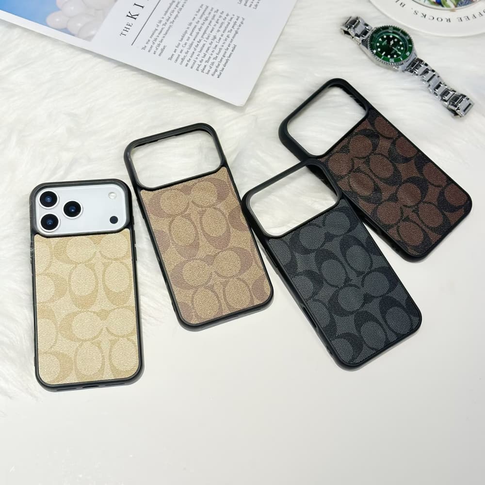 Coach MagSafe Compatible with Signature C Pattern iPhone Case