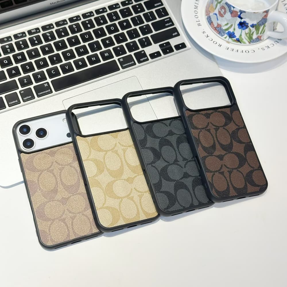 Coach MagSafe Compatible with Signature C Pattern iPhone Case