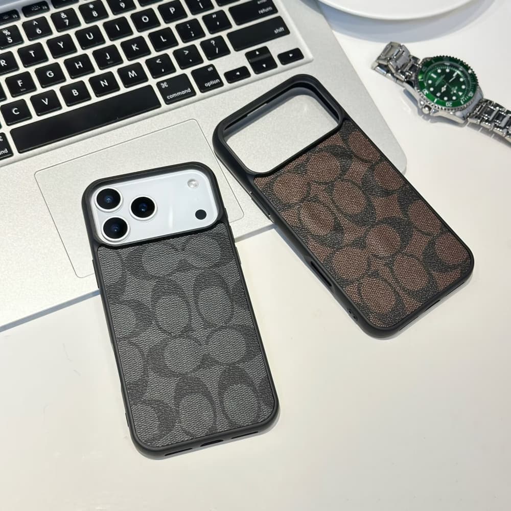 Coach MagSafe Compatible with Signature C Pattern iPhone Case