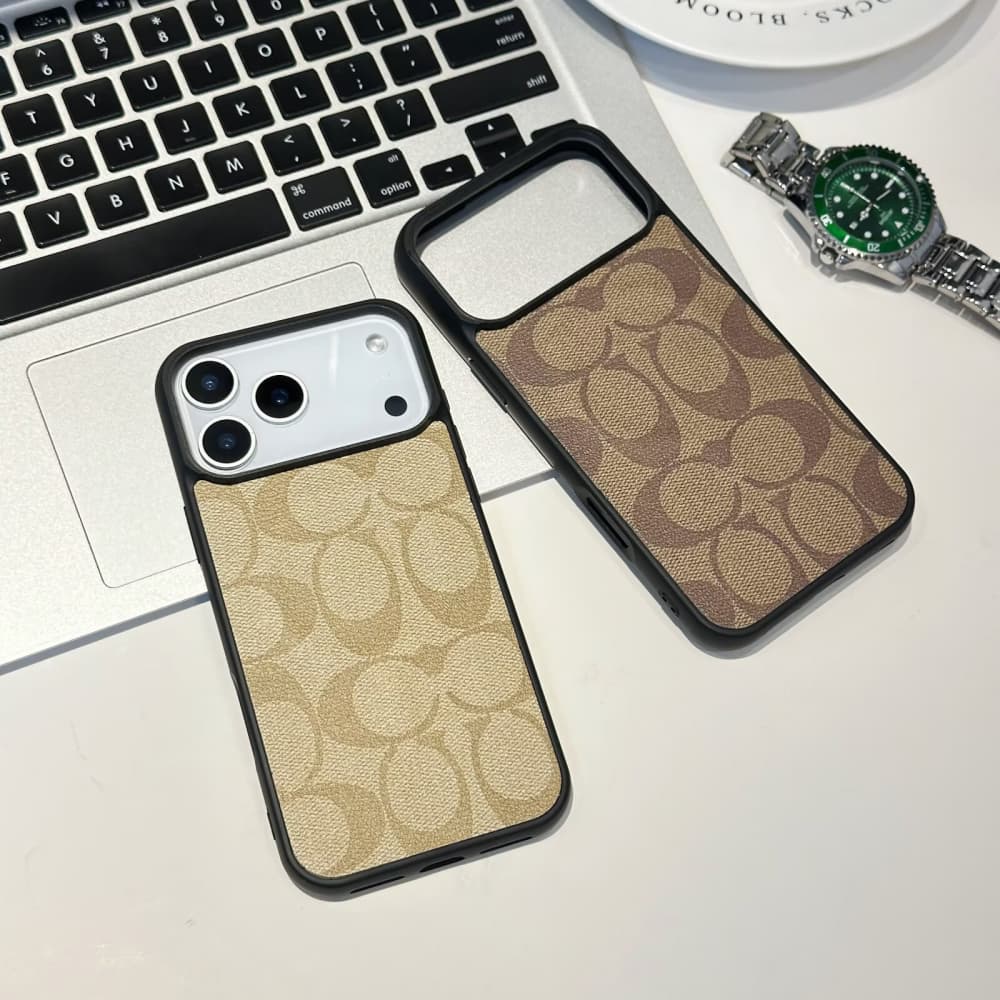 Coach MagSafe Compatible with Signature C Pattern iPhone Case