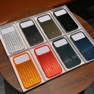 RIMOWA Aluminum Luggage Design iPhone 17 Series Case in 9 Colors with Camera Protection