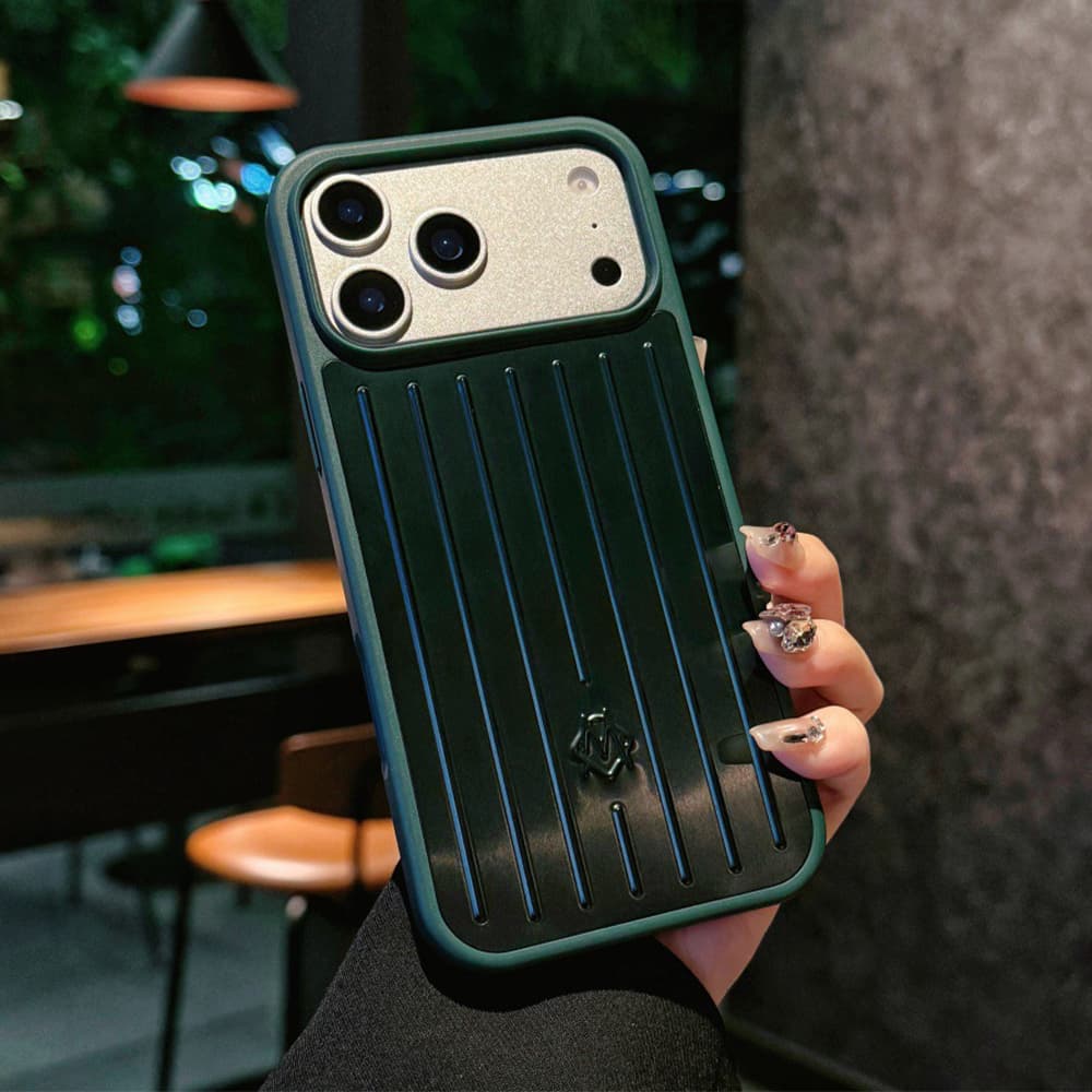 RIMOWA Aluminum Luggage Design iPhone 17 Series Case in 9 Colors with Camera Protection