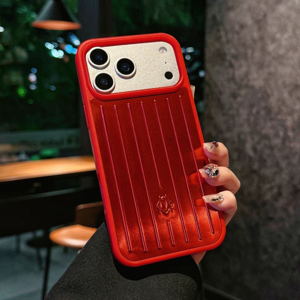 RIMOWA Aluminum Luggage Design iPhone 17 Series Case in 9 Colors with Camera Protection