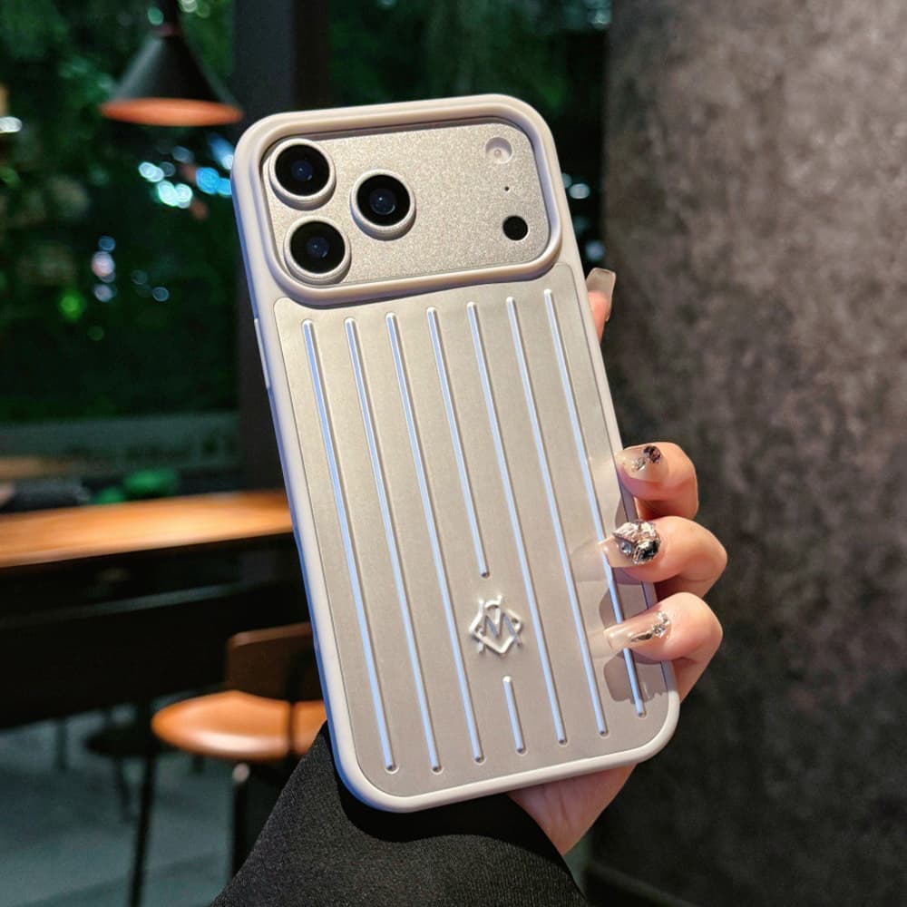 RIMOWA Aluminum Luggage Design iPhone 17 Series Case in 9 Colors with Camera Protection