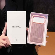 RIMOWA Aluminum Luggage Design iPhone 17 Series Case in 9 Colors with Camera Protection