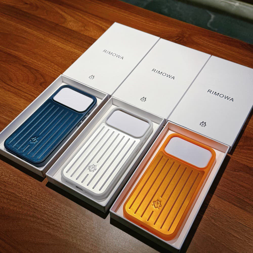 RIMOWA Aluminum Luggage Design iPhone 17 Series Case in 9 Colors with Camera Protection