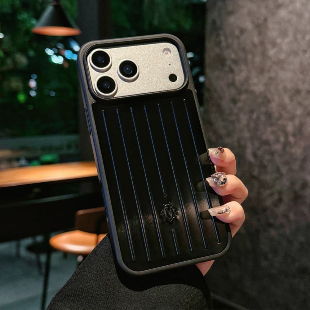 RIMOWA Aluminum Luggage Design iPhone 17 Series Case in 9 Colors with Camera Protection