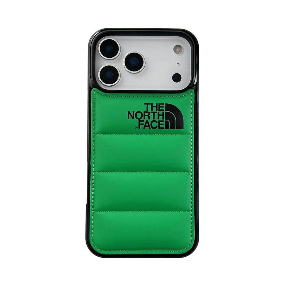 The North Face Quilted Puffer Design iPhone Case in 14 Colors