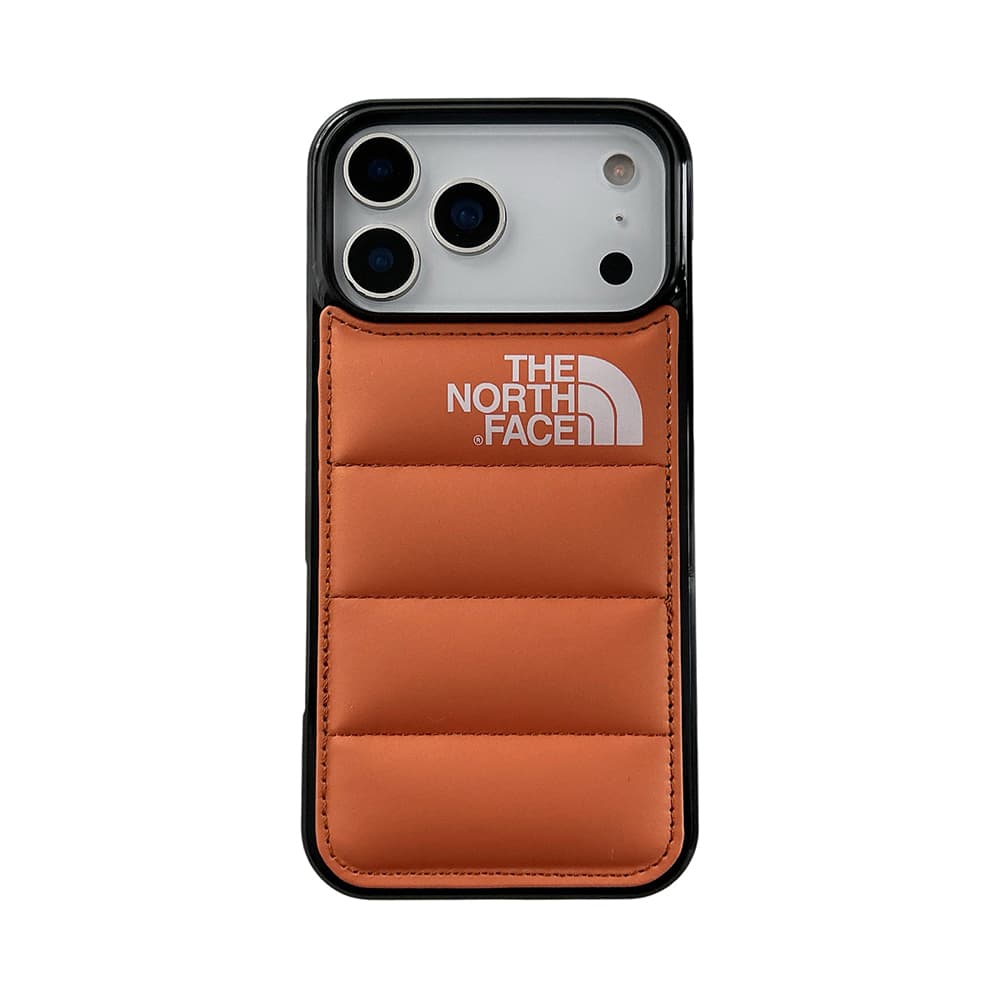 The North Face Quilted Puffer Design iPhone Case in 14 Colors