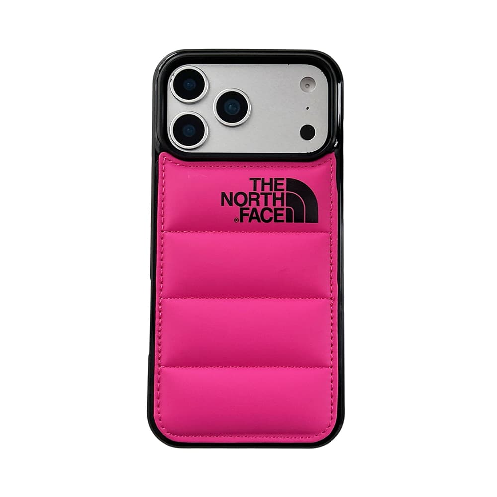 The North Face Quilted Puffer Design iPhone Case in 14 Colors