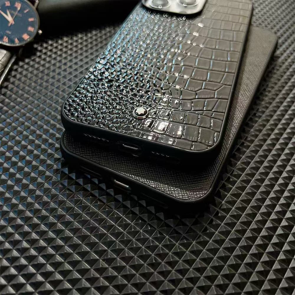 Montblanc Star Logo with 4 Texture Options iPhone Case