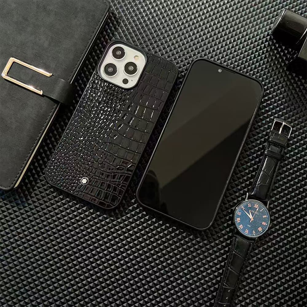 Montblanc Star Logo with 4 Texture Options iPhone Case