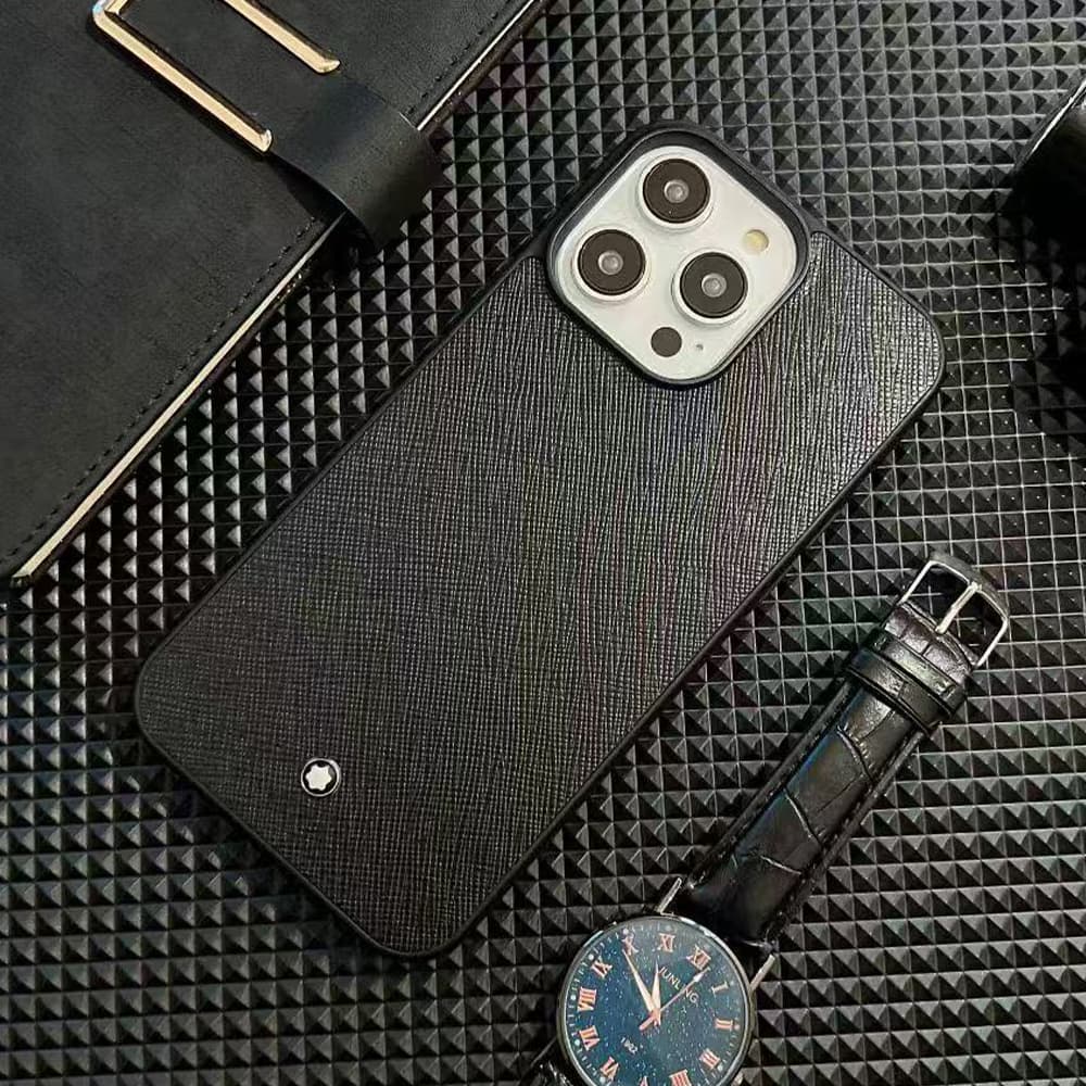 Montblanc Star Logo with 4 Texture Options iPhone Case