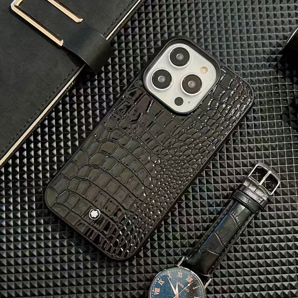 Montblanc Star Logo with 4 Texture Options iPhone Case