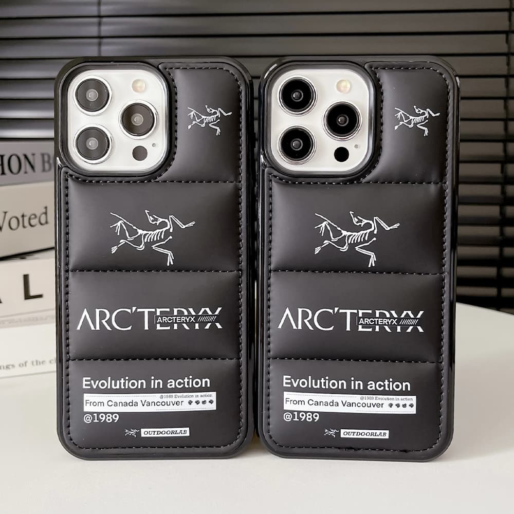 ARC'TERYX Skeleton Logo iPhone Case with Quilted Design