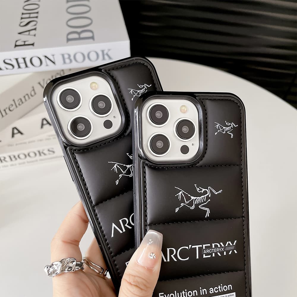 ARC'TERYX Skeleton Logo iPhone Case with Quilted Design
