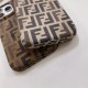 Fendi FF Logo Pattern with Corduroy Texture iPhone Case