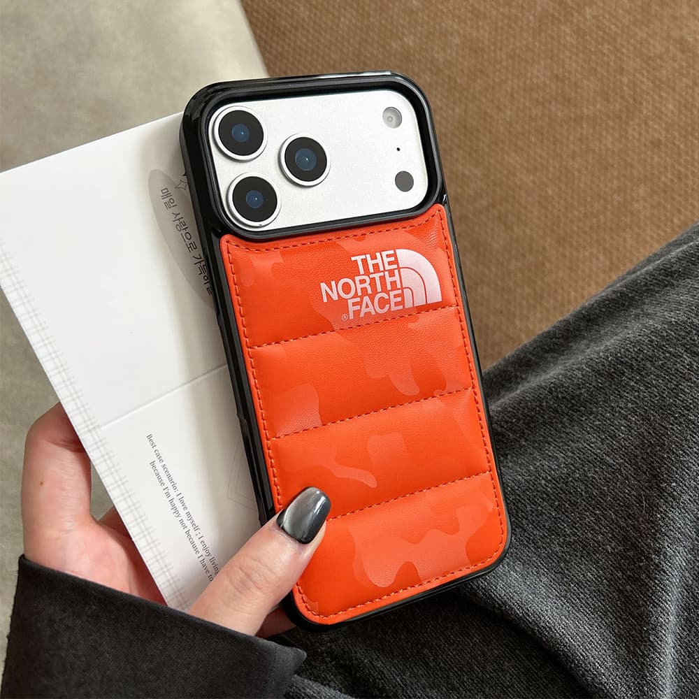 The North Face Camo & Quilted Design iPhone Case