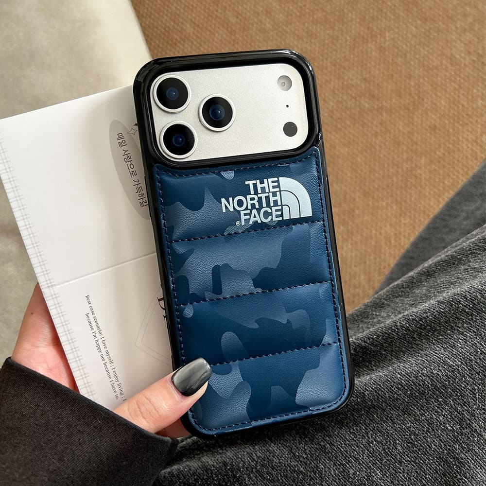 The North Face Camo & Quilted Design iPhone Case