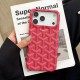 Goyard Y-Pattern Chevron 4-Sided Cutout iPhone Case