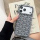 Goyard Y-Pattern Chevron 4-Sided Cutout iPhone Case