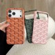 Goyard Y-Pattern Chevron 4-Sided Cutout iPhone Case