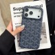Goyard Y-Pattern Chevron 4-Sided Cutout iPhone Case