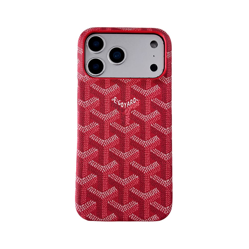 Goyard Y-Monogram Pattern & GOYARD Branding iPhone Case