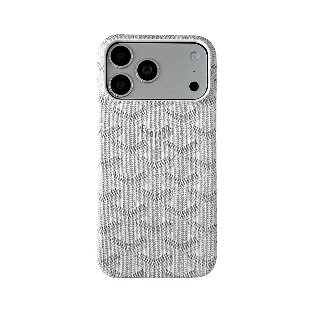 Goyard Y-Monogram Pattern & GOYARD Branding iPhone Case