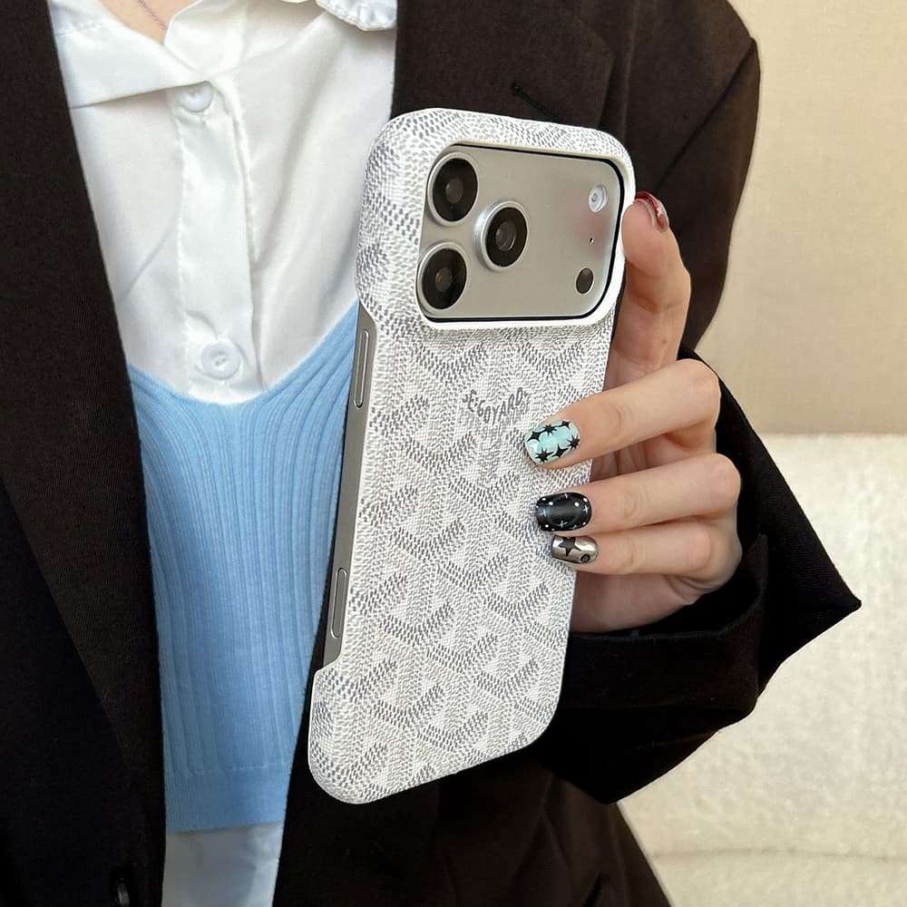 Goyard Y-Monogram Pattern & GOYARD Branding iPhone Case