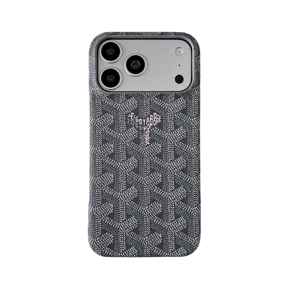 Goyard Y-Monogram Pattern & GOYARD Branding iPhone Case