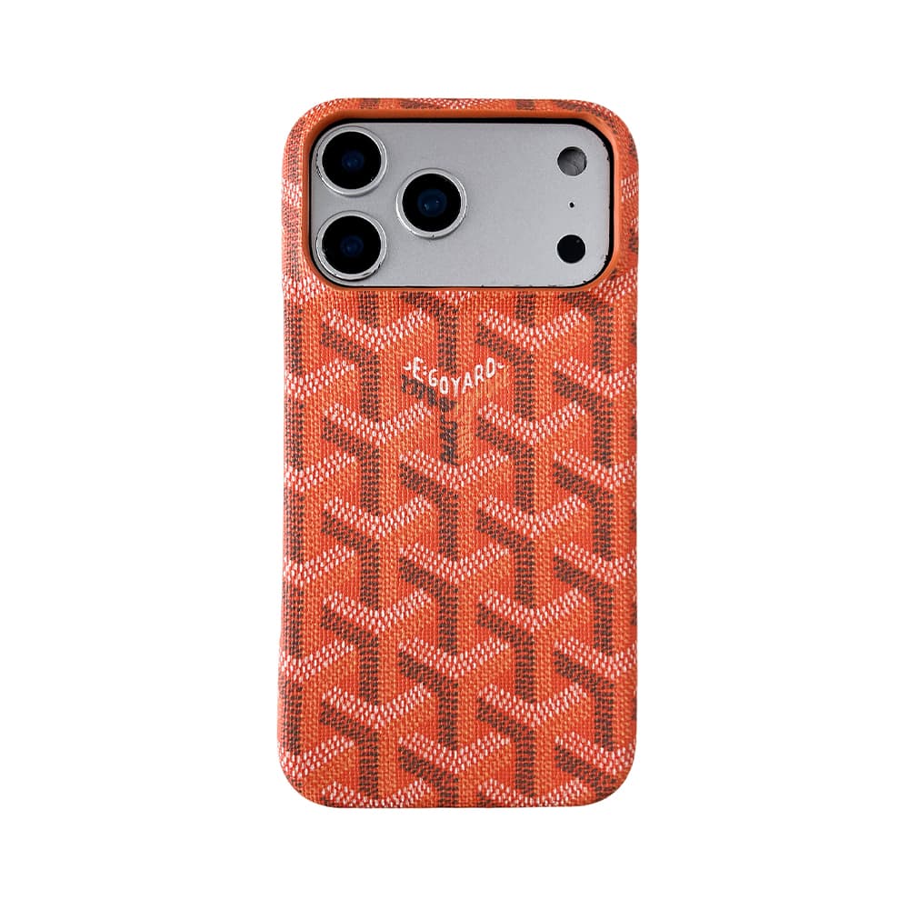 Goyard Y-Monogram Pattern & GOYARD Branding iPhone Case