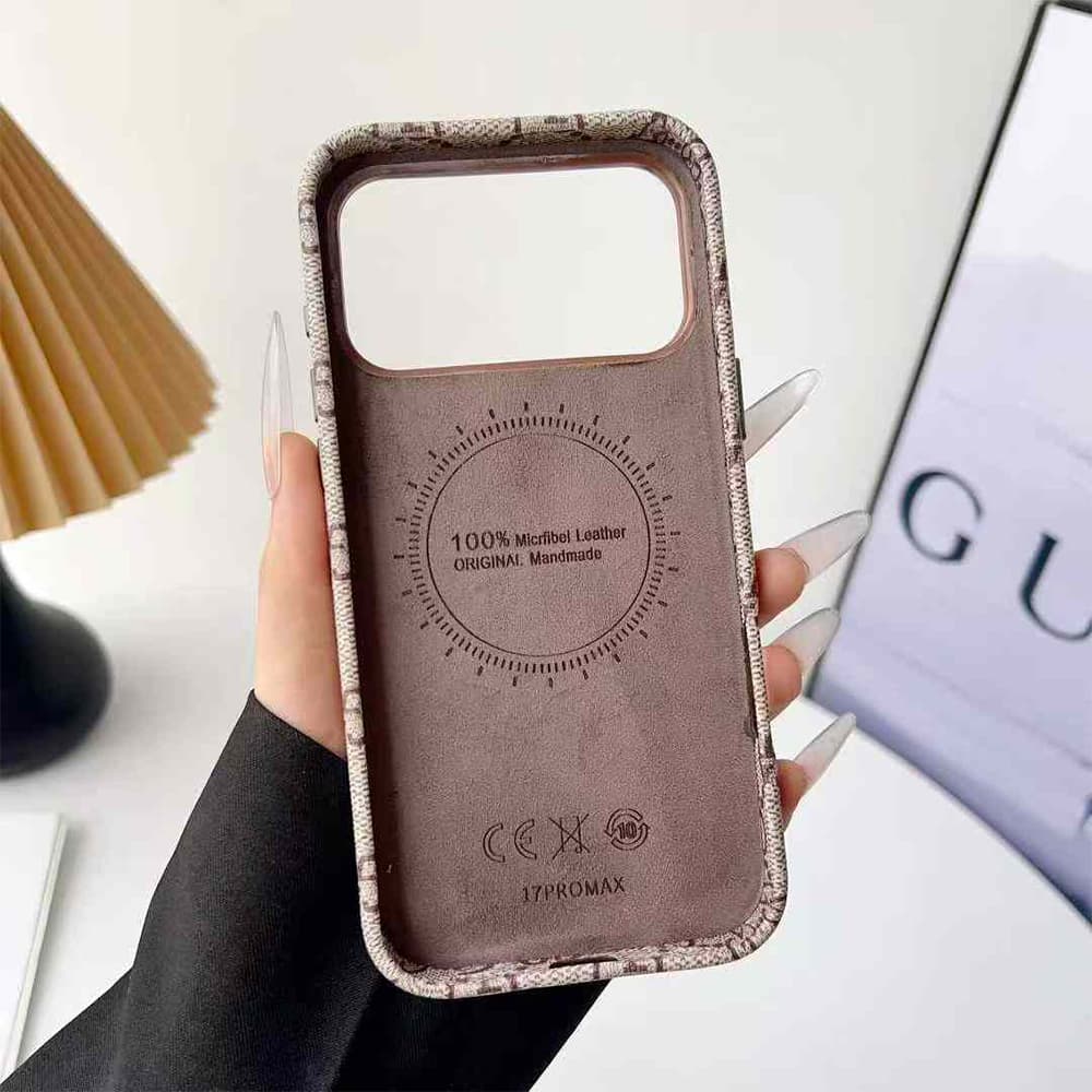 Gucci GG Monogram with Dionysus Tiger Head Buckle & Card Slot iPhone Case