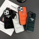 PRADA Triangle Logo with Faux Pony Hair iPhone Case