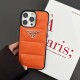 PRADA Triangle Logo with Faux Pony Hair iPhone Case